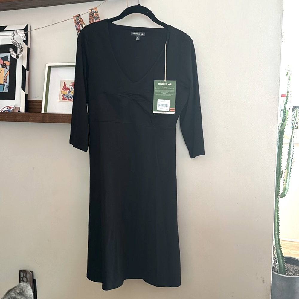 Toad & Co Rosalinda Women’s dress black, size medium